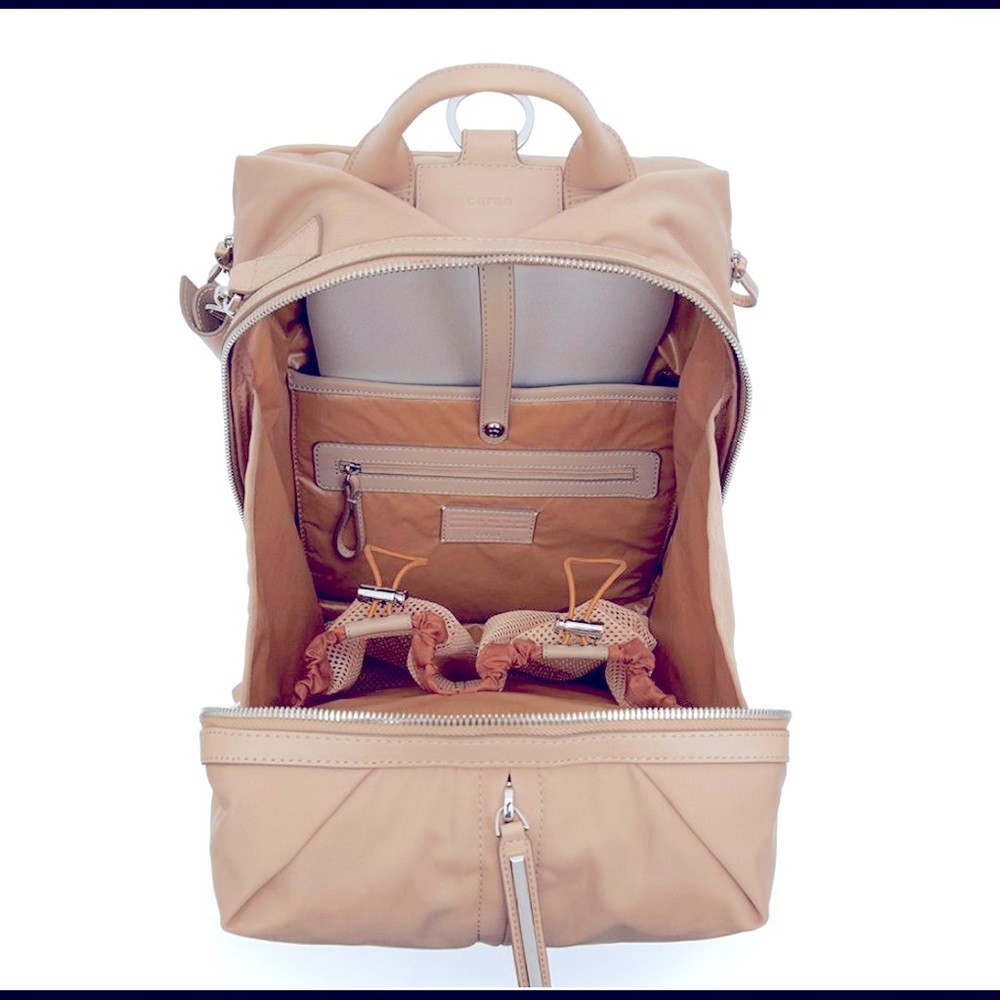 Caraa Medium Studio Bag Sand Convertible Travel Classy W@W